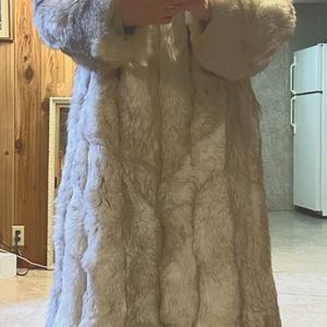 Beautiful Blue Fox Fur Coat